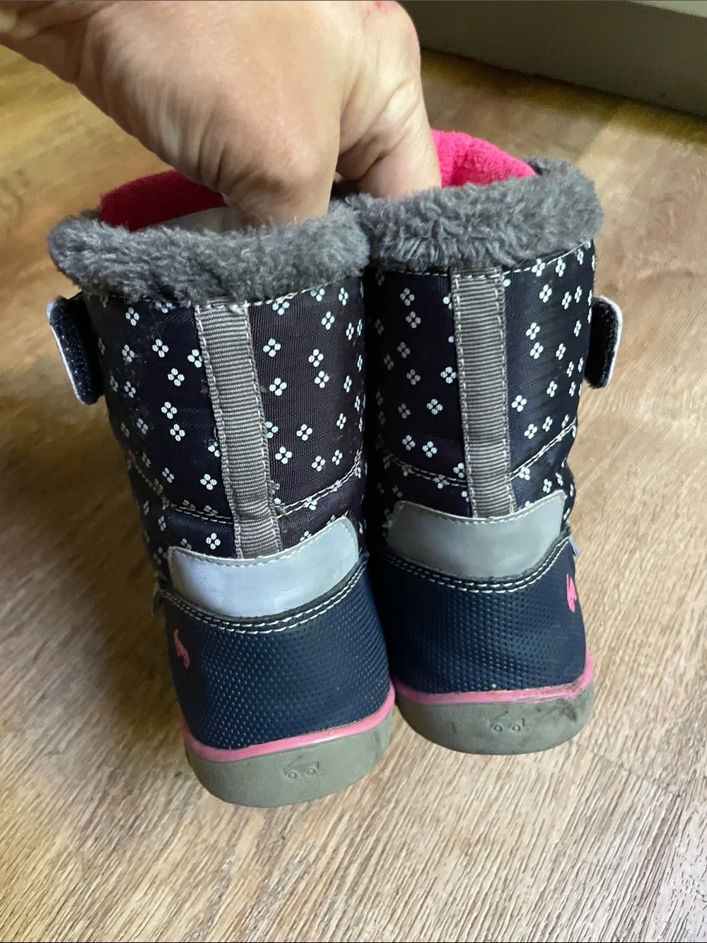 See Kai Run Navy and Pink Girls' Snow Boots